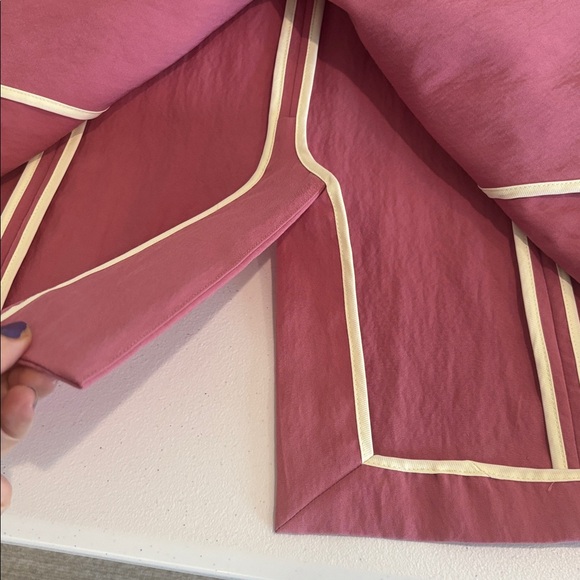 RAG & BONE Margot sleeveless blazer self tying belt front button blush pink sz4 - Picture 11 of 14